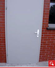 http://www.matchyra.pl - Drzwi zawiasowe przemysłowe jednoskrzydłowe (ZP-1) nierdzewne lakierowane